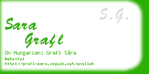 sara grafl business card