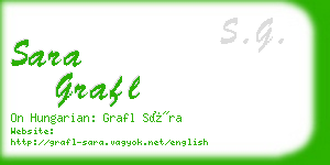 sara grafl business card